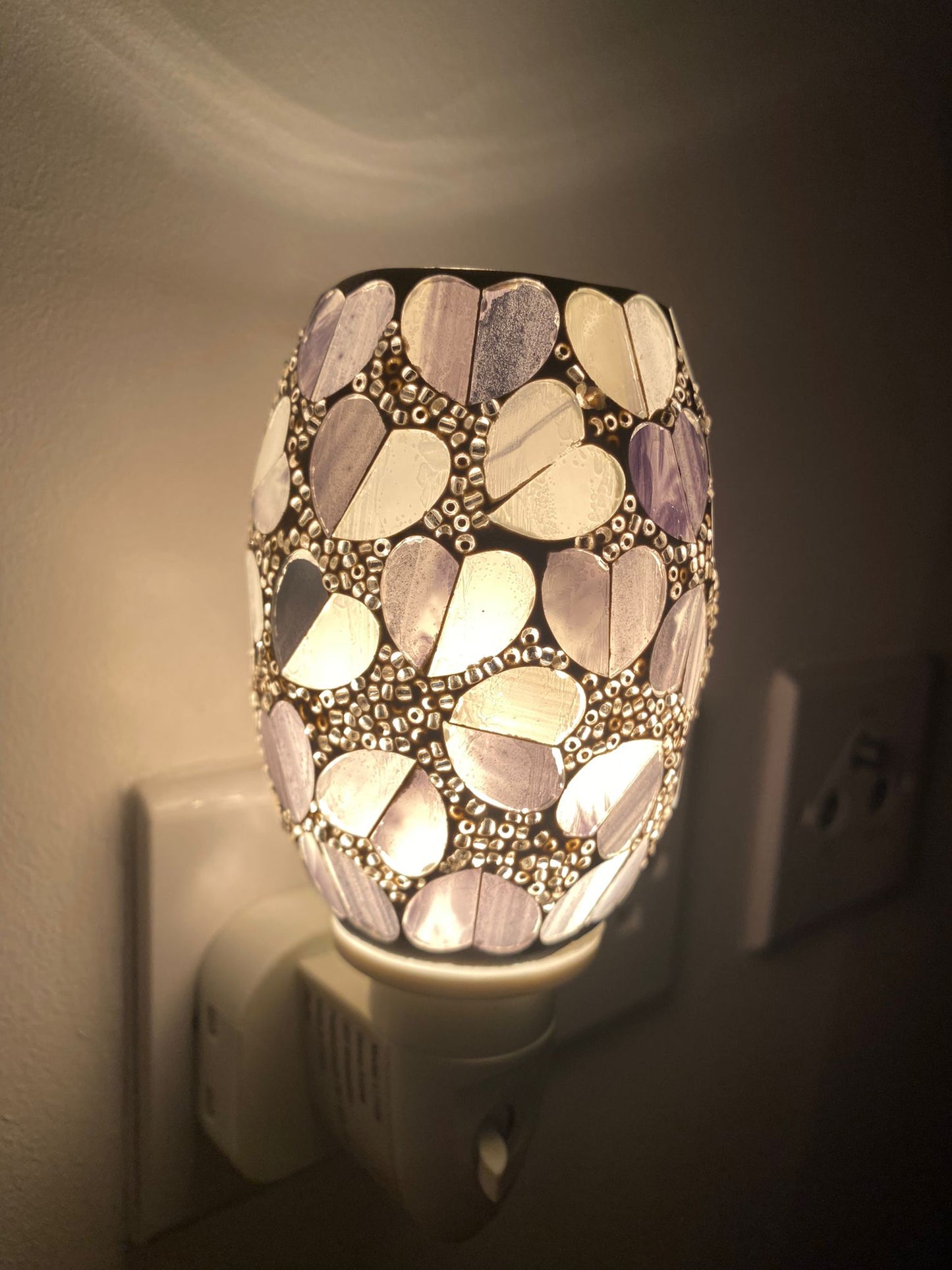 Petal effect plug in lamp